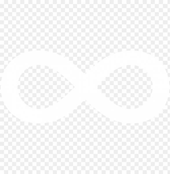 Знак бесконечности белого цвета