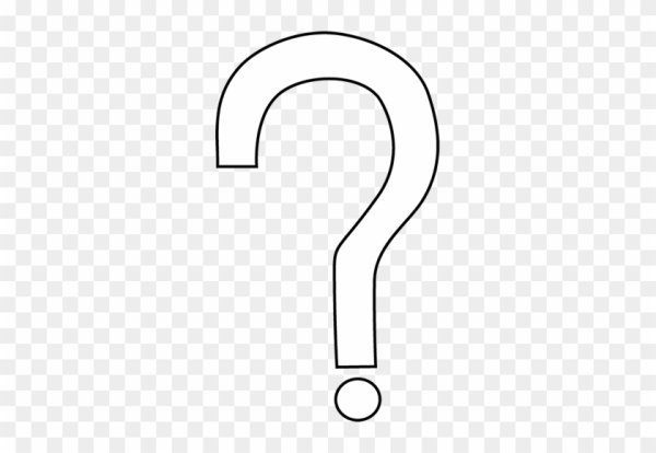 Вопрос без фона белый