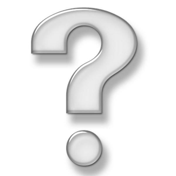 Знак вопроса серый