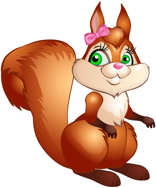 Белка мультяшная