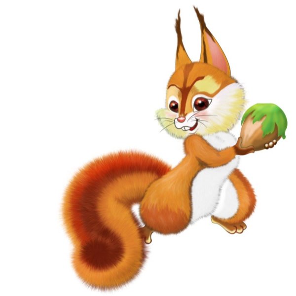 Белка мультяшная