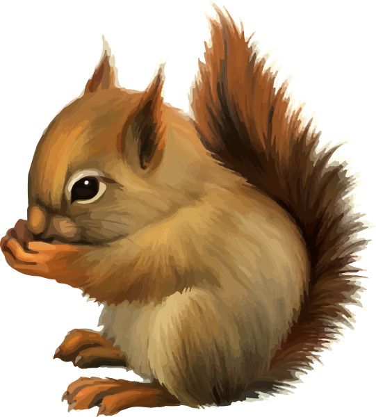 Белочка мультяшная