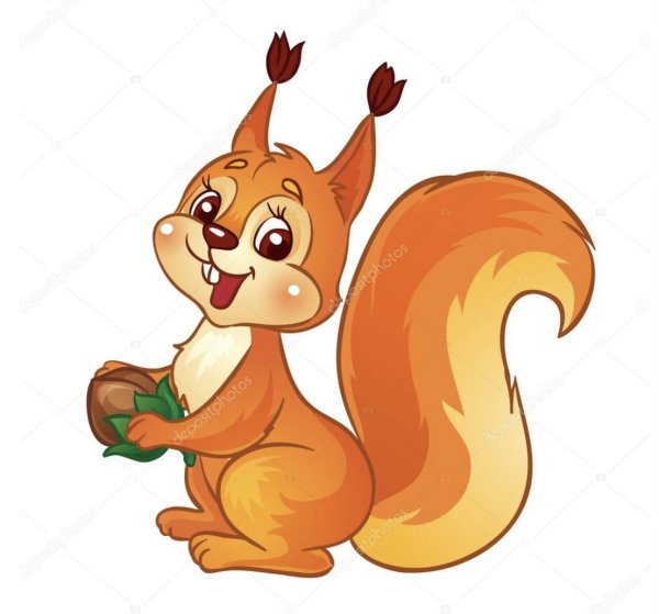 Бельчонок рисунок для детей