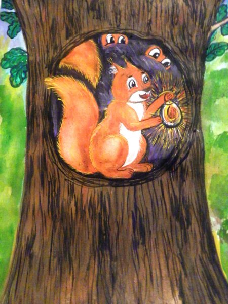 Дупло белки беличье дупло