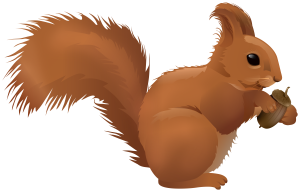 Белочка мультяшная