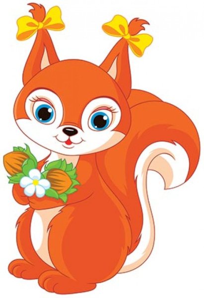 Белочки мультяшные