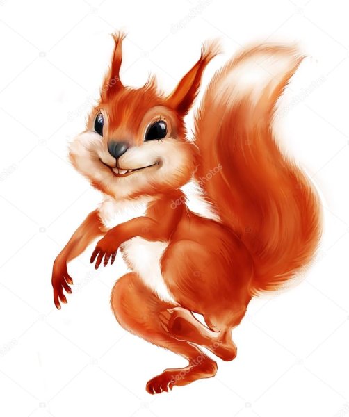 Белка мультяшная