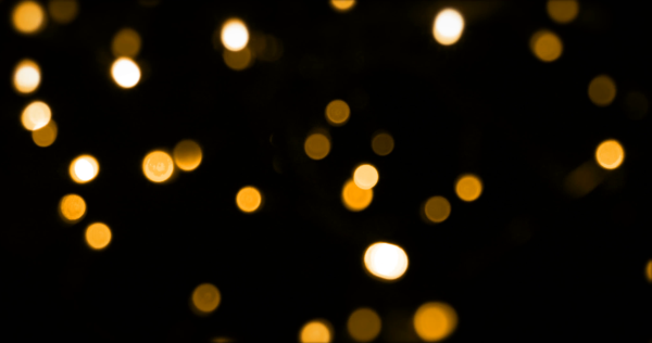 Огоньки боке на черном фоне