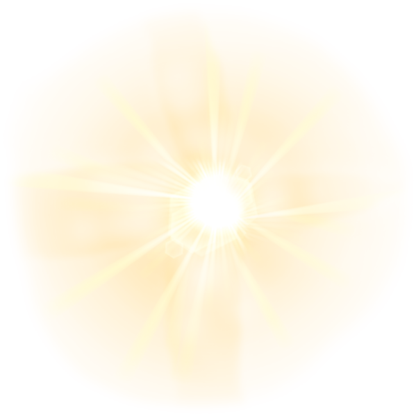 Яркий свет без фона