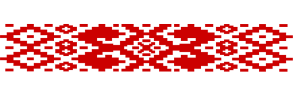 Белорусский орнамент красно зеленый