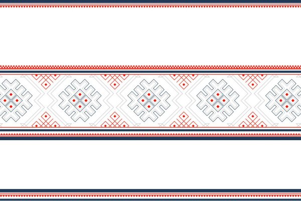 Белорусский орнамент в полосе