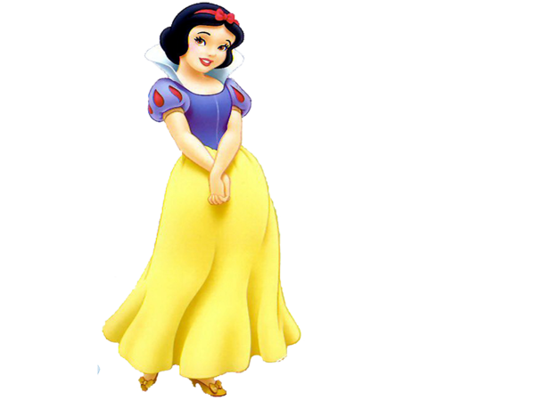 Белоснежка на белом фоне