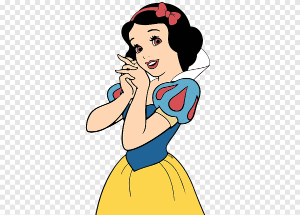 Белоснежка на прозрачном фоне