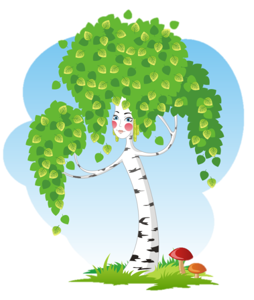 Береза для детей
