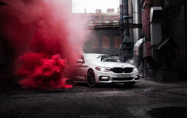 BMW m5 Burnout