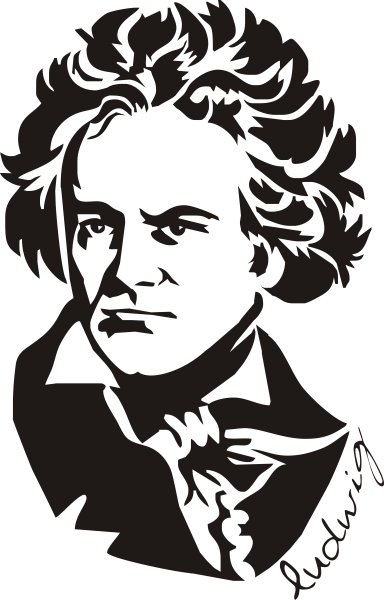 Людвиг Ван Бетховен нарисовать