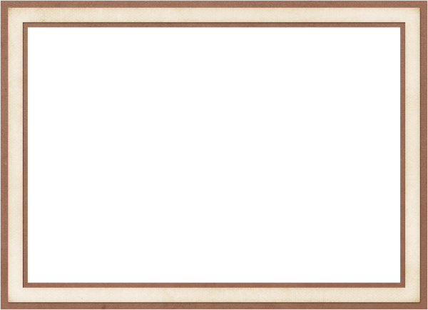 Рамка коричневая на прозрачном фоне