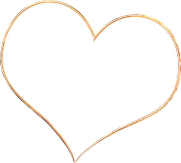 Золотая рамка сердце