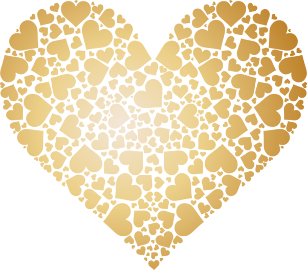 Бежевое сердечко