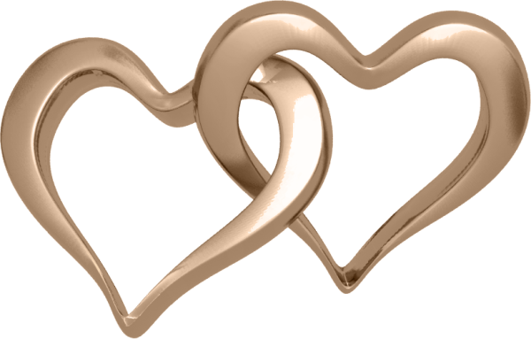 Свадебные сердечки на прозрачном фоне