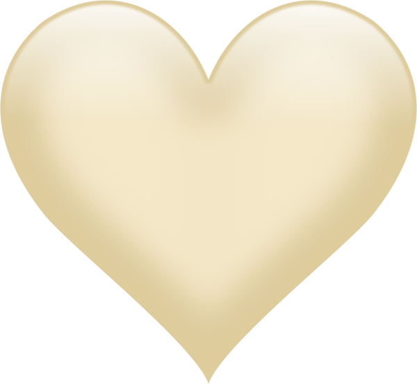 Бежевое сердечко