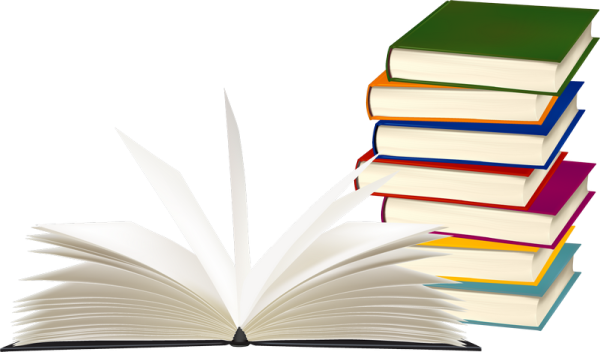 Книжные новинки на прозрачном фоне