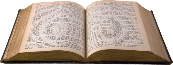 Биббии на прозрачном фоне