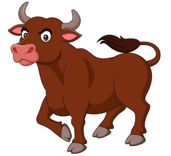 Бык мультяшная
