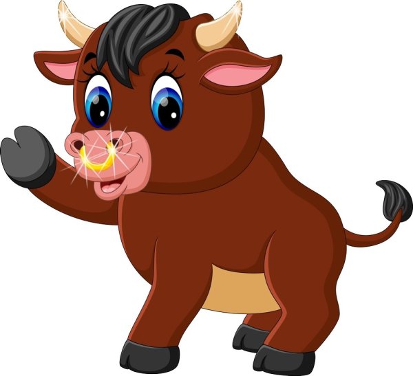 Бычок мультяшка