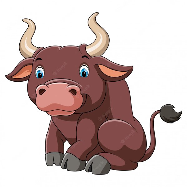 Бык мультяшный