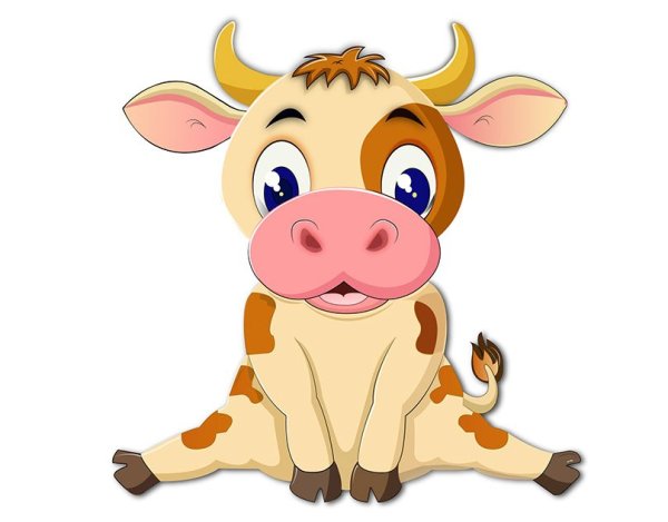 Бык мультяшный
