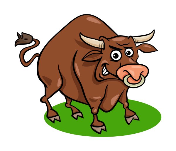 Бык мультяшный