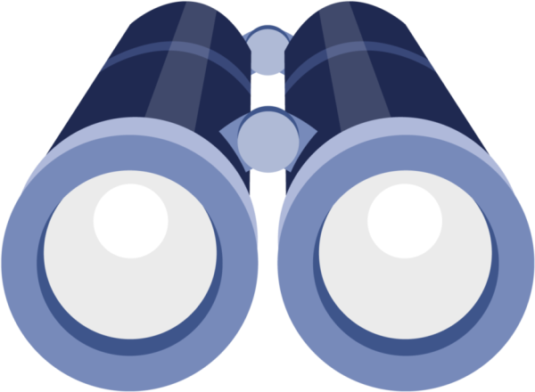 Мультяшка с биноклем