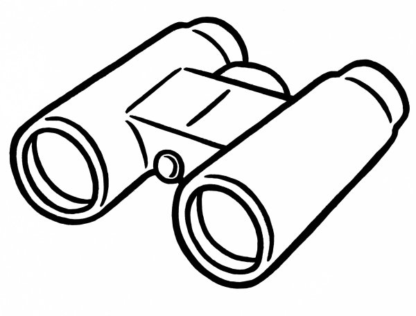 Бинокль раскраска