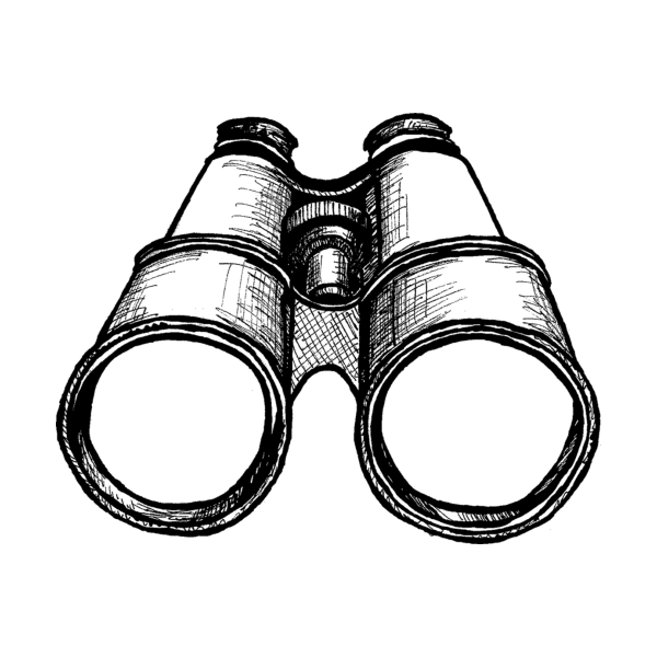 Бинокль черно белый