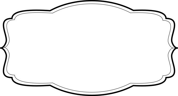 Фигурная рамочка для надписи