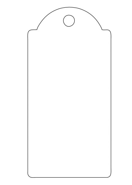 Бирка на подарок шаблон