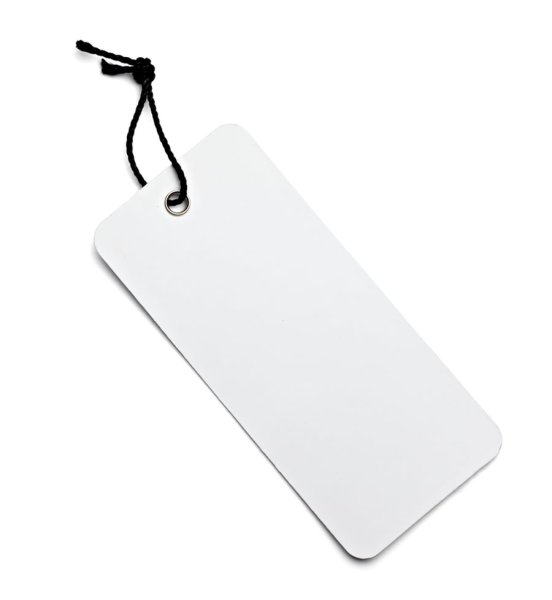 Ценник на веревке