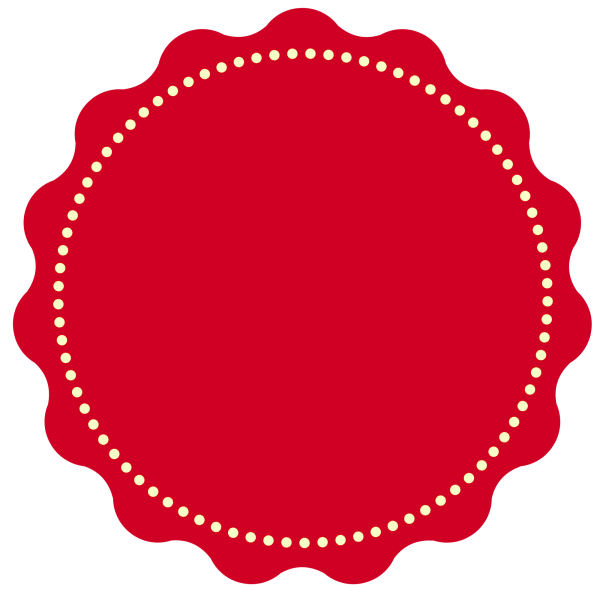 Ценник круглый