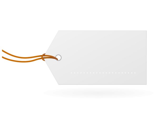 Бирка белая