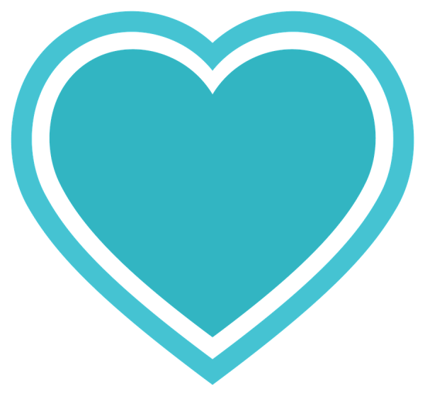 Бирюзовое сердечко