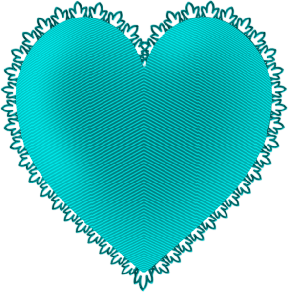 Сердце голубое