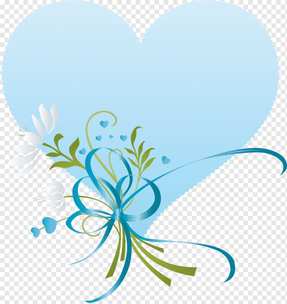 Синие сердечки цветы