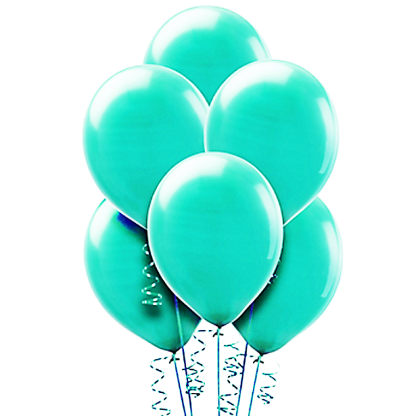 Бирюзовый воздушный шар