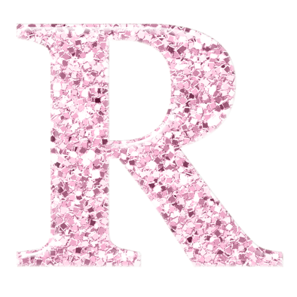 Буквы алфавита розовые