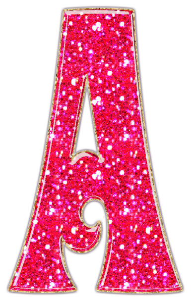 Розовые буквы