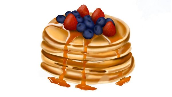 Блинчики на прозрачном фоне