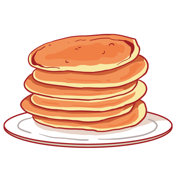 Блины рисунок для срисовки