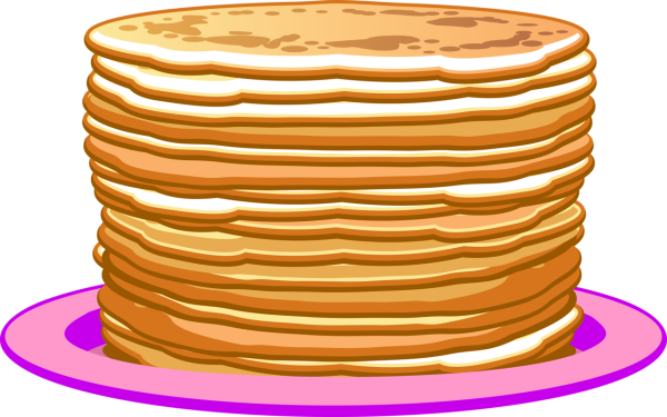 Блины на прозрачном фоне