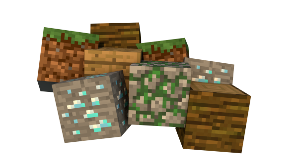 Блок из МАЙНКРАФТА без фона